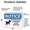 Signmission Working Dogs In Training Do Sign With Symbol, 24 in W x Rectangle, Vinyl Decal OS-2PACK-NS-D-1824-L-19073 - alternate 3